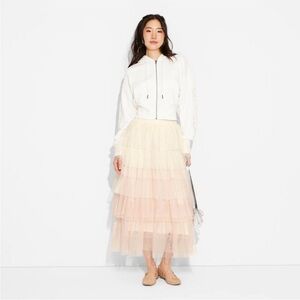 Women’s Tulle Graphic Skirt in Blush XS
